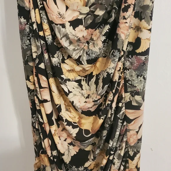 Maurices Floral Maxi Dress in Black and Soft Pink - Picture 4 of 9